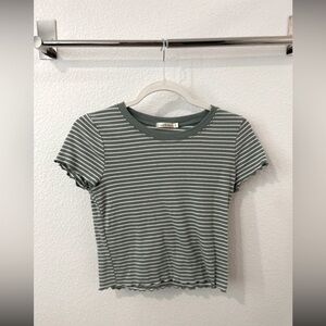 Green striped t-shirt